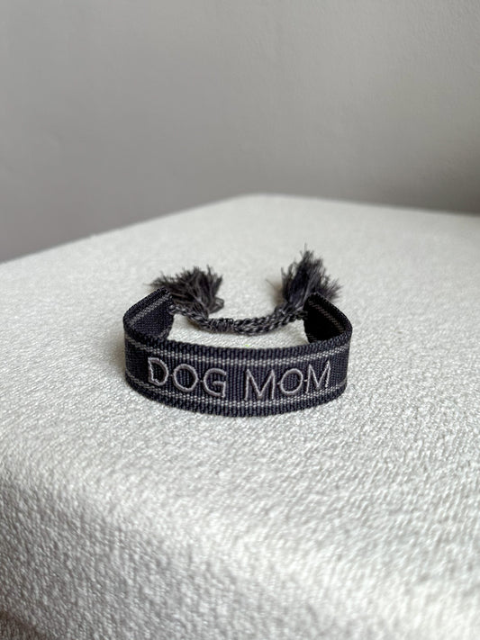 DOG MOM BRACELET - DARK GREY