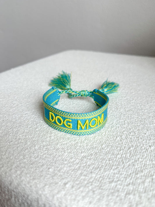 DOG MOM BRACELET - SKY BLUE / YELLOW